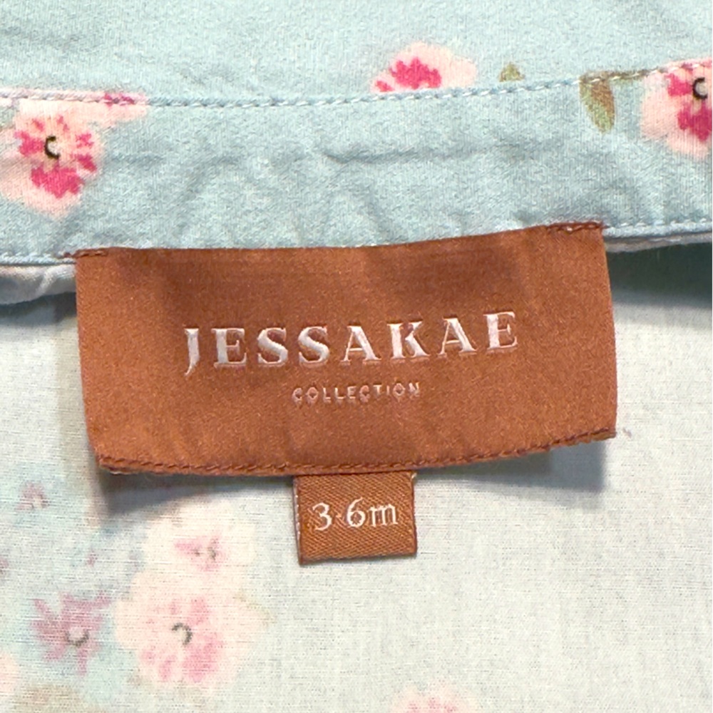 JESSAKAE | 3-6 months Baby Boy Button Up Short Sleeve Collared Shirt Top Floral - Picture 3 of 5